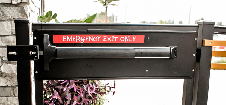 emergency push bar installation in Truckee